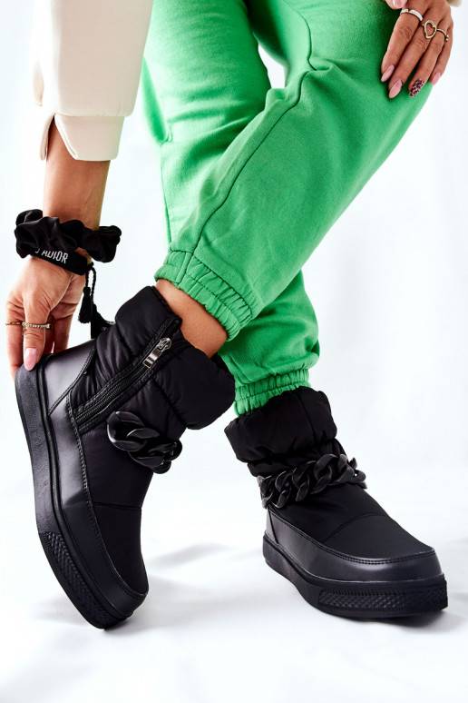 Teplé snehule v čiernej farbe Kharich Teplé snehule v čiernej farbe Kharich