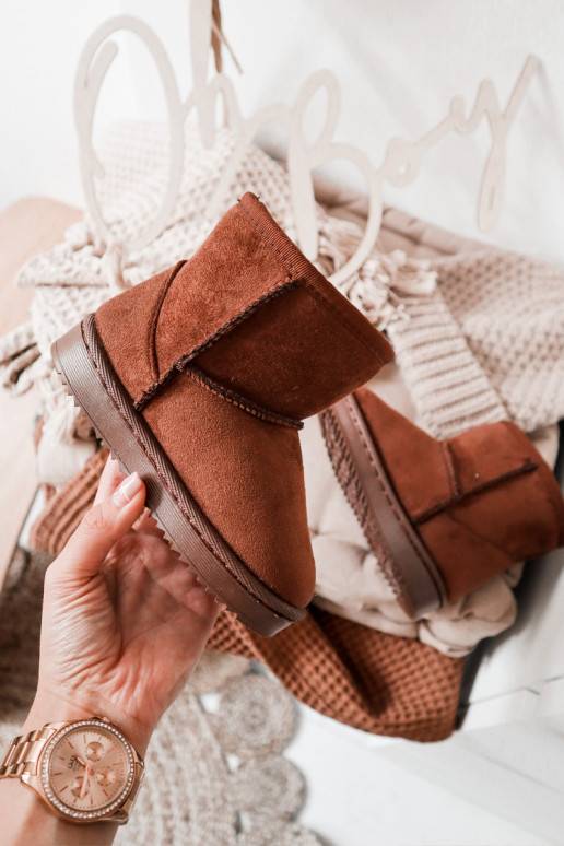 Teplé detské zimné čižmy v hnedej... Teplé detské zimné čižmy v hnedej...