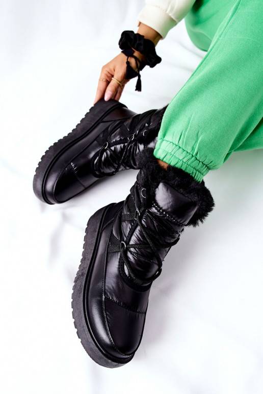 Teplé snehule v čiernej farbe Gordian Teplé snehule v čiernej farbe Gordian