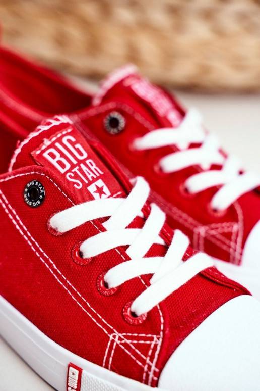 Dámske topánky Big Star červenej... Dámske topánky Big Star červenej...