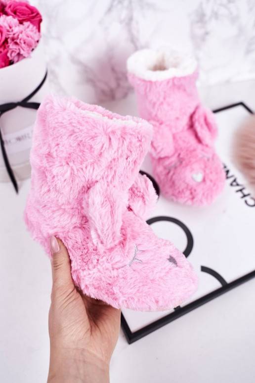 Teplé detské papučky v ružovej farbe... Teplé detské papučky v ružovej farbe...