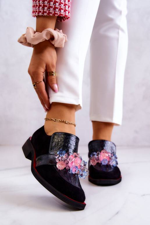 Semišové čižmy s ornamentami... Semišové čižmy s ornamentami...