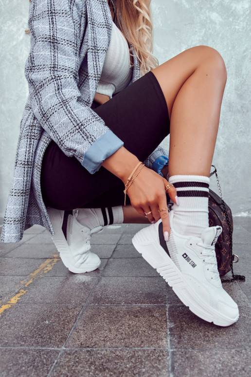 Módny model tenisiek Big Star bielej... Módny model tenisiek Big Star bielej...