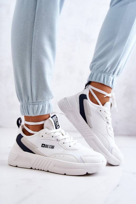 Módny model tenisiek Big Star bielej... Módny model tenisiek Big Star bielej...