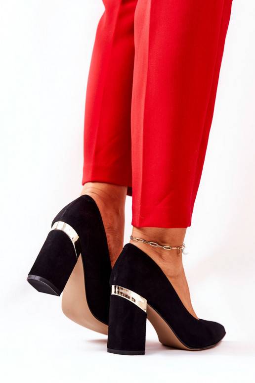 Čierne semišové topánky