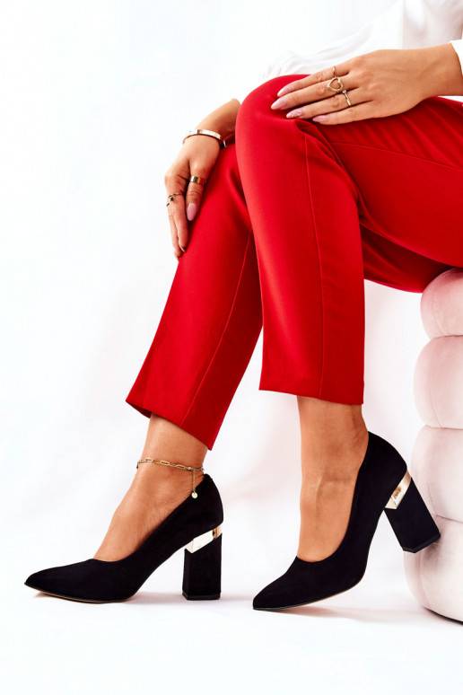 Čierne semišové topánky