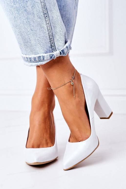 Strieborné saténové topánky