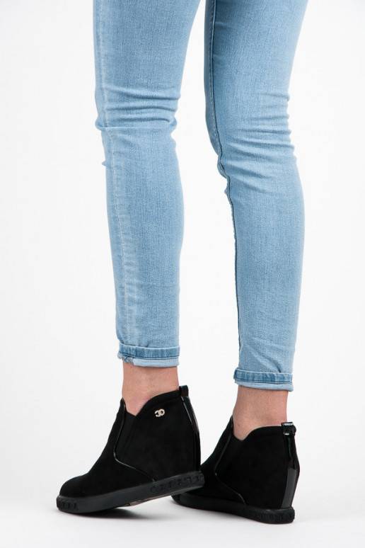 Semišové čierne Slip On Topánky so... Semišové čierne Slip On Topánky so...