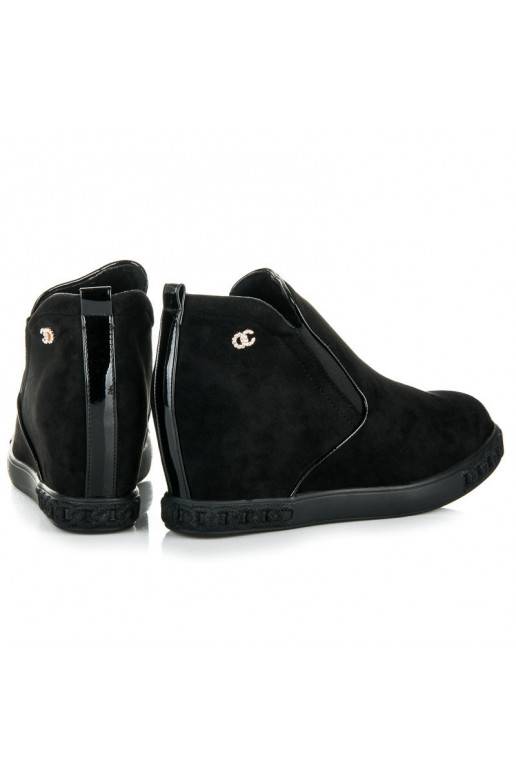 Semišové čierne Slip On Topánky so... Semišové čierne Slip On Topánky so...