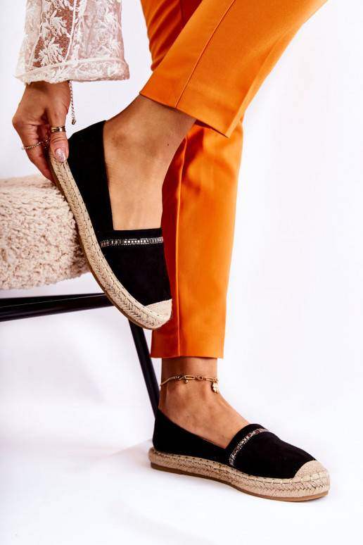 Čierne espadrilky Cersei nápadného... Čierne espadrilky Cersei nápadného...