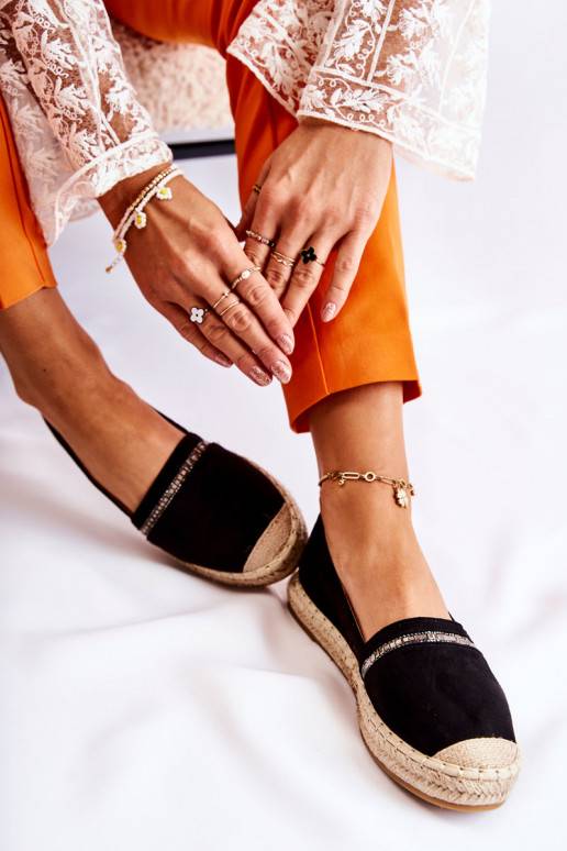 Čierne espadrilky Cersei nápadného... Čierne espadrilky Cersei nápadného...