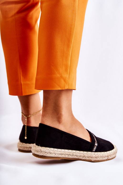 Čierne espadrilky Cersei nápadného... Čierne espadrilky Cersei nápadného...