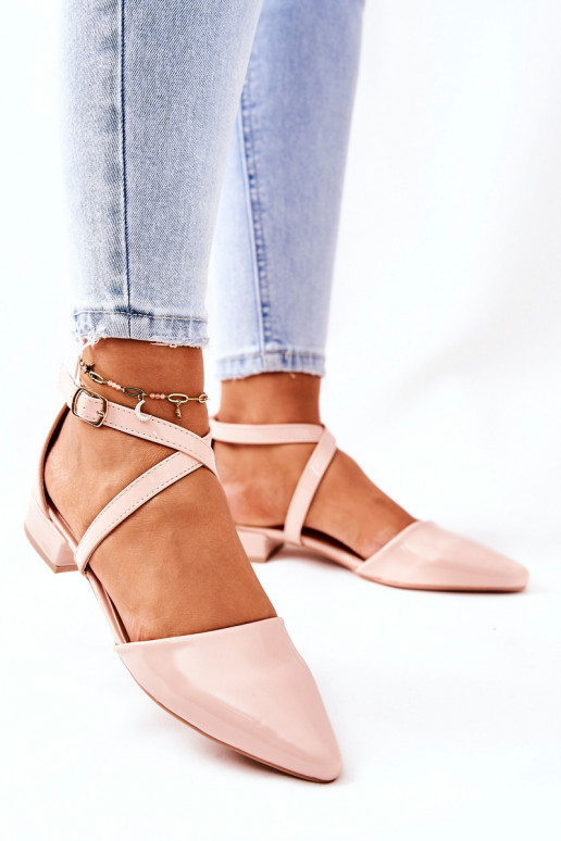 Topánky s lakovým efektom Topánky s lakovým efektom