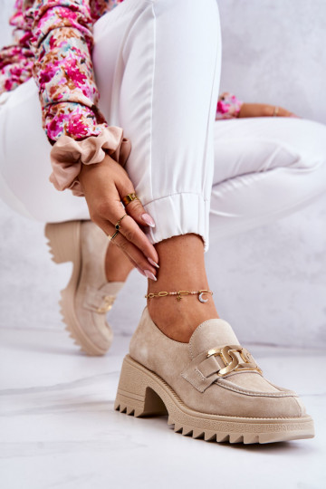 Semišové čižmy slonovinovej...