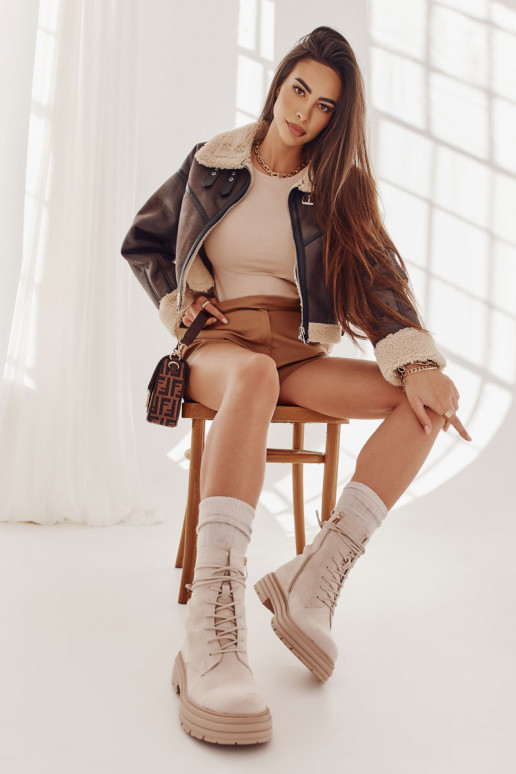 Béžové čižmy Afra Béžové čižmy Afra