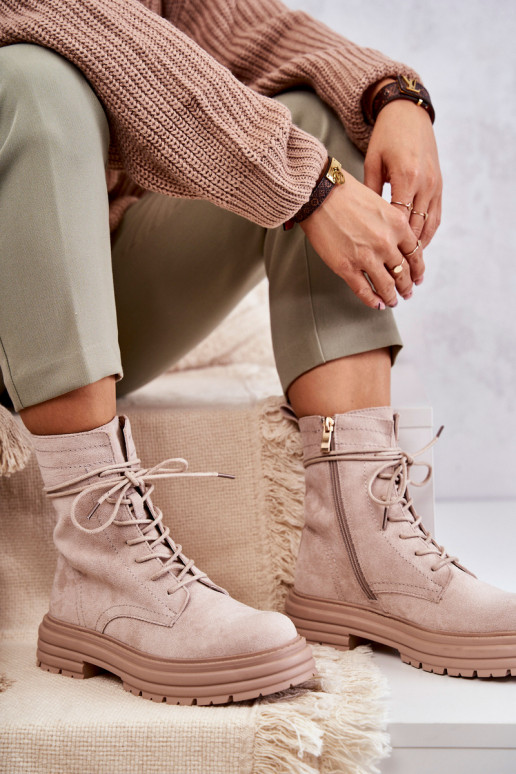 Béžové čižmy Afra Béžové čižmy Afra