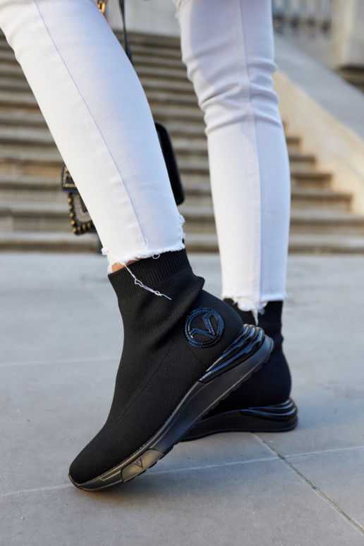 Čierne textilné športové topánky Runaway