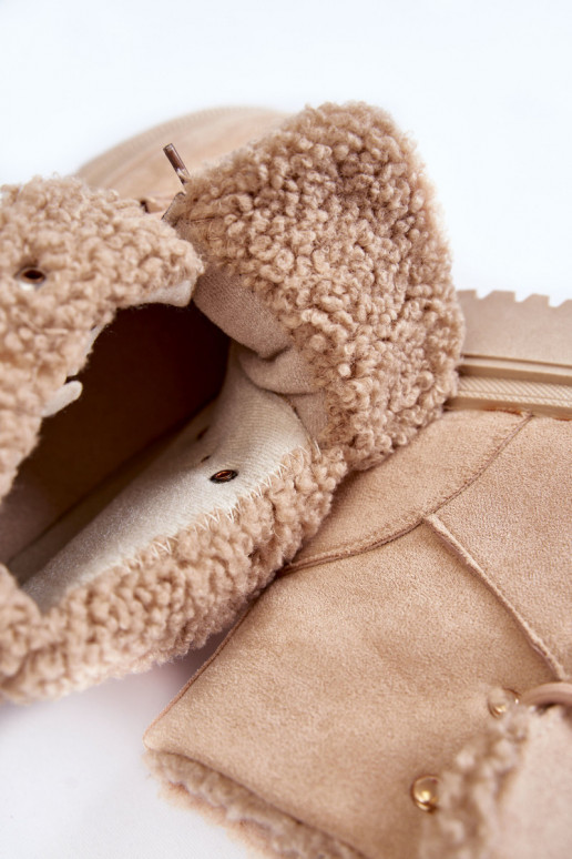 Béžové semišové čižmy Bellita Béžové semišové čižmy Bellita