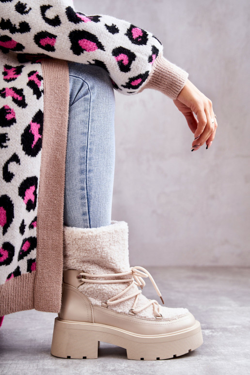 Béžové snehule s hrejivým Sanna