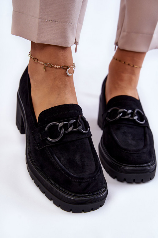 Semišové topánky na podpätku v... Semišové topánky na podpätku v...