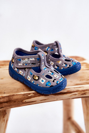 Topánky/šľapky Befado sivej...