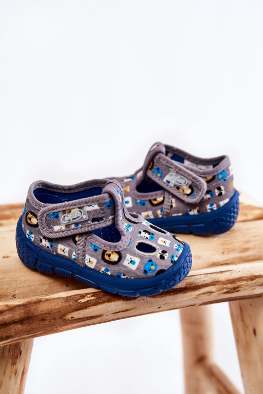 Topánky/šľapky Befado sivej farby