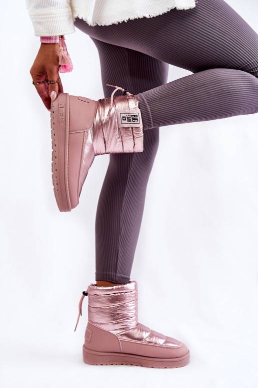 Ružové zateplené dámske snehule Big Star