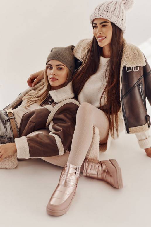 Ružové zateplené dámske snehule Big Star