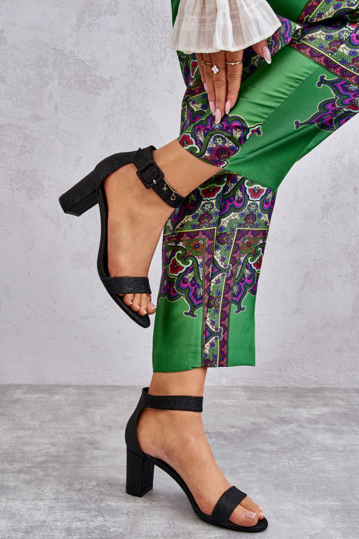 Maxim čierne lesklé vysoké lodičky