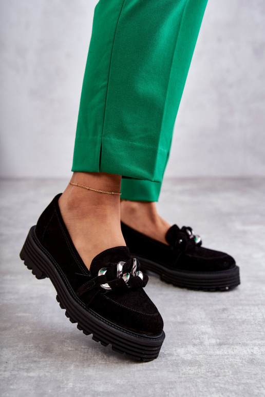 Laura Messi semišové čierne topánky Laura Messi semišové čierne topánky