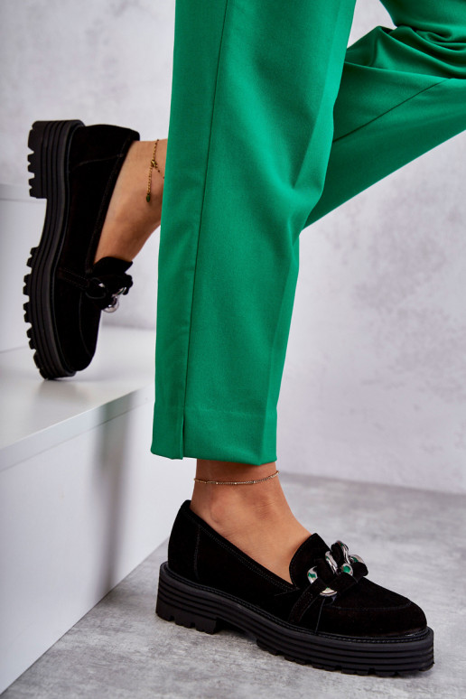 Laura Messi semišové čierne topánky Laura Messi semišové čierne topánky