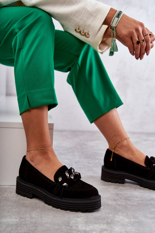 Laura Messi semišové čierne topánky Laura Messi semišové čierne topánky