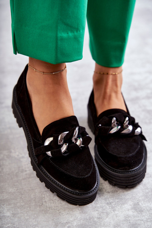 Laura Messi semišové čierne topánky Laura Messi semišové čierne topánky