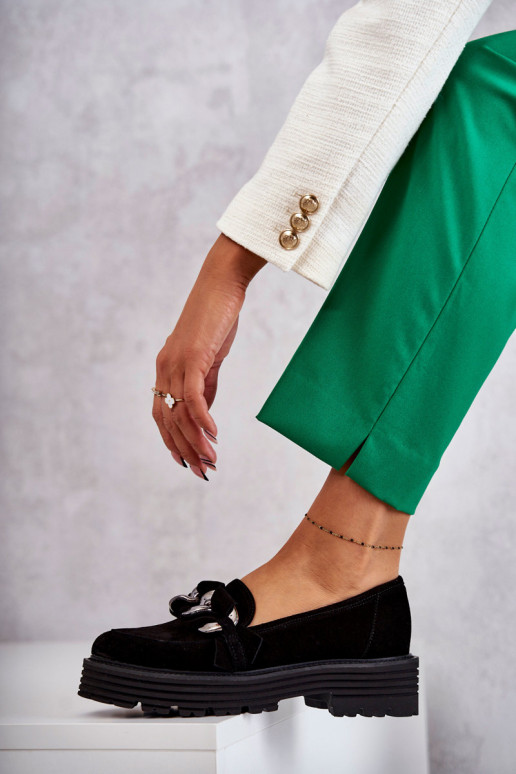 Laura Messi semišové čierne topánky Laura Messi semišové čierne topánky