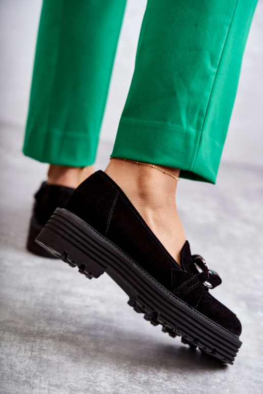 Laura Messi semišové čierne topánky Laura Messi semišové čierne topánky