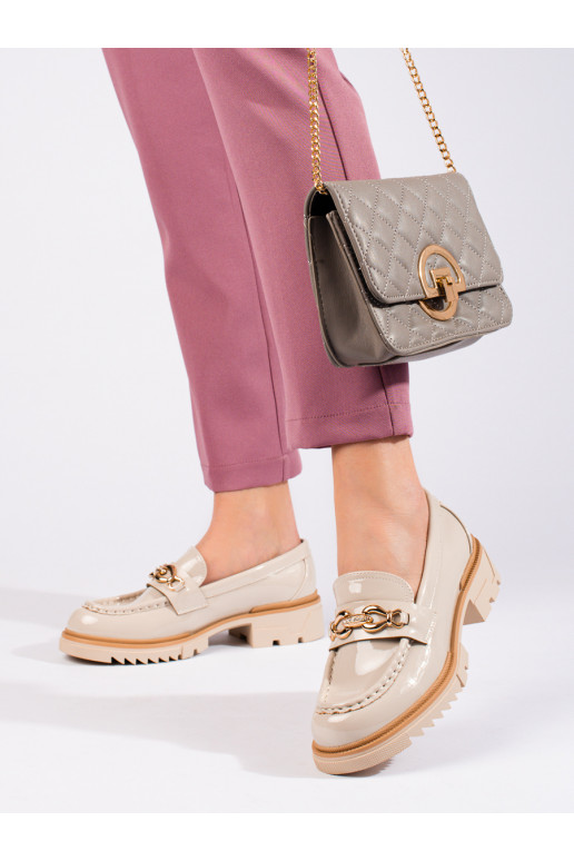 Členkové čižmy pieskovej farby so...