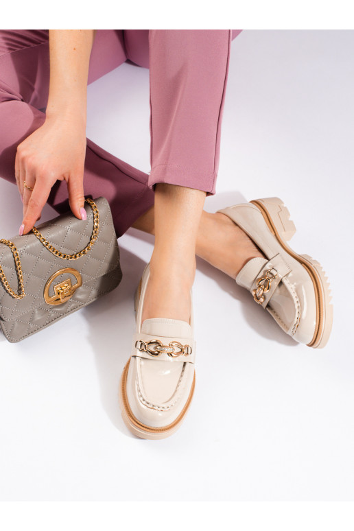 Členkové čižmy pieskovej farby so...