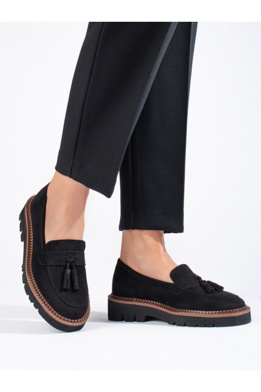 Čierne semišové mokasíny Vinceza pre... Čierne semišové mokasíny Vinceza pre...
