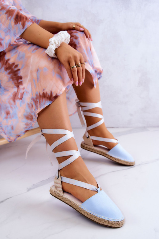 Modré šnurovacie espadrilky Big Star Modré šnurovacie espadrilky Big Star