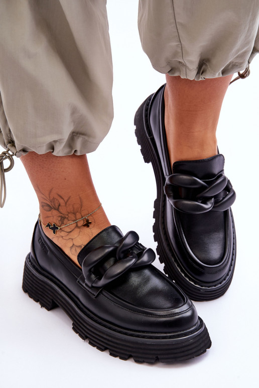 Mokasínové topánky Big Star čiernej...