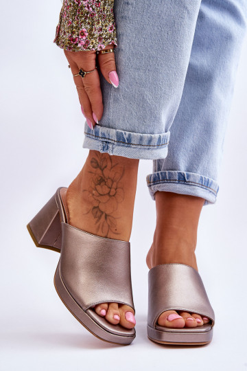 Módne papuče na podpätku...