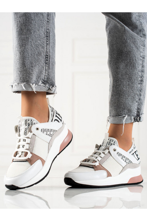 Dámske biele topánky na voľný čas...