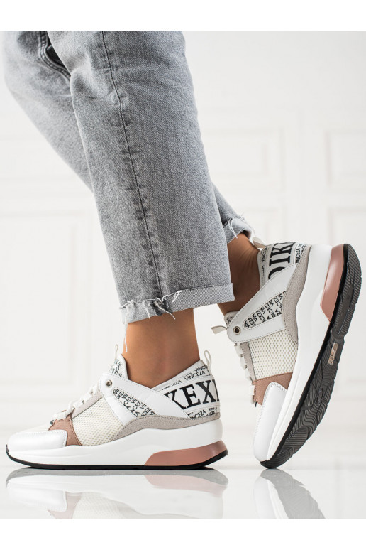 Dámske biele topánky na voľný čas...