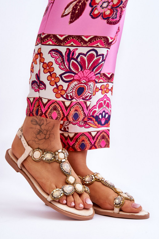 Sandále béžovej farby Dallas zdobené... Sandále béžovej farby Dallas zdobené...