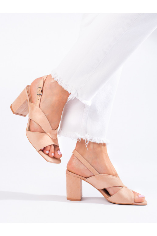 Semišové topánky béžová Vinceza Semišové topánky béžová Vinceza