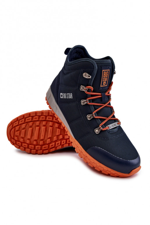 Tmavomodré pánske turistické topánky... Tmavomodré pánske turistické topánky...