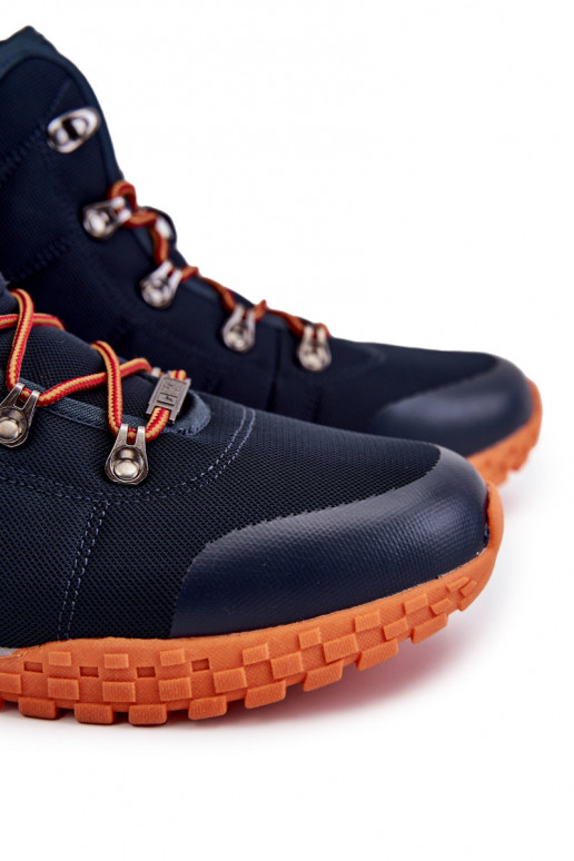 Tmavomodré pánske turistické topánky... Tmavomodré pánske turistické topánky...