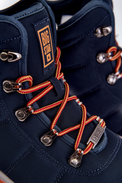 Tmavomodré pánske turistické topánky... Tmavomodré pánske turistické topánky...