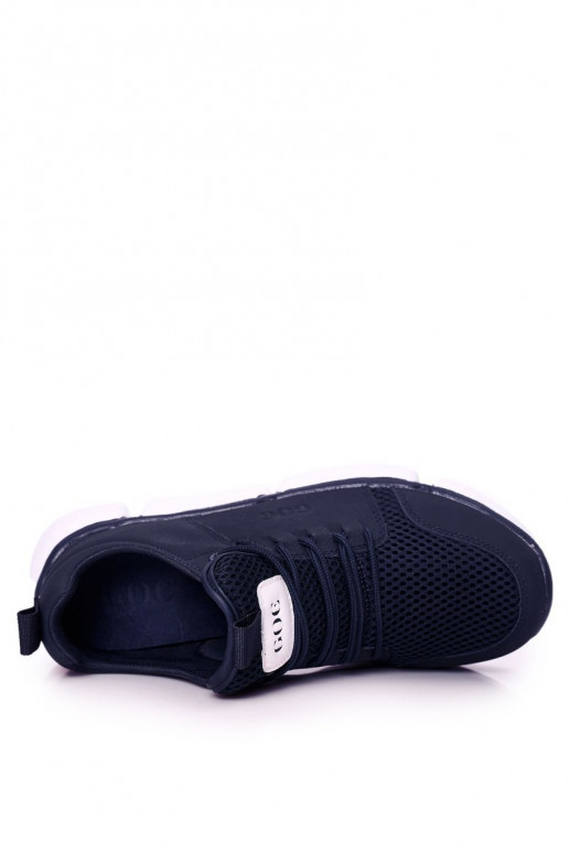 Tmavo modré športové tenisky pre mužov Tmavo modré športové tenisky pre mužov