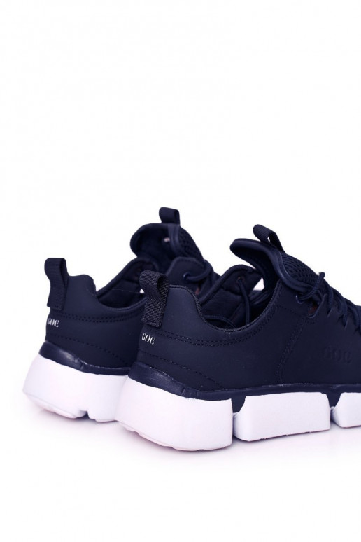 Tmavo modré športové tenisky pre mužov Tmavo modré športové tenisky pre mužov